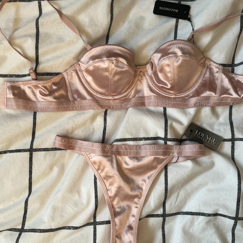 Lounge Underwear Satin Balconette Set (BNWT)